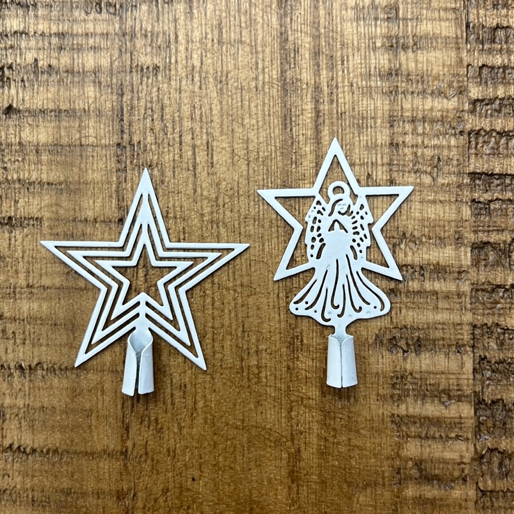Miniature Tree Toppers Star and Angel